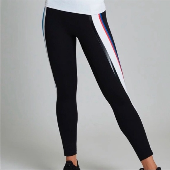 All Access Stardust Striped Leggings Size Medium - Picture 1 of 9